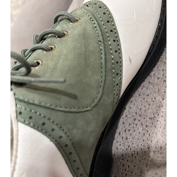 Etonic Stabilites Softspikes Green White Golf Shoe Women 7.5 Leather Upper - Picture 16 of 16